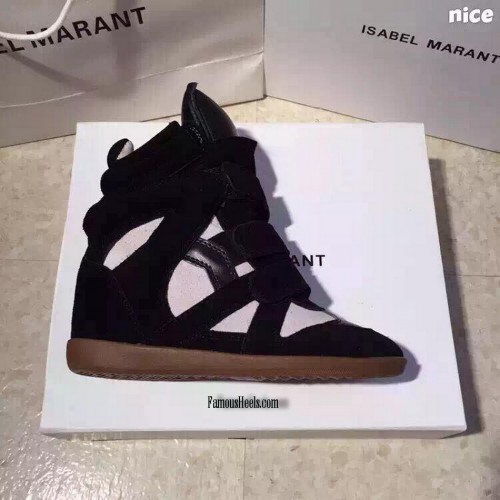 Isabel Marant Black and white suede